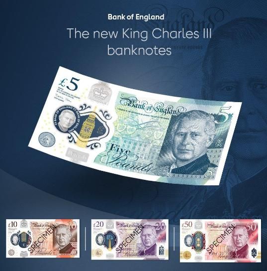 新的英镑纸币长什么样？英国央行:查尔斯三世行长